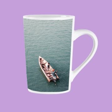 Taza de Café Blanca Mate 13 Oz con foto personalizada