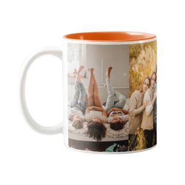 Orange Innenbecher 11 Unzen mit Foto selbst online gestalten und bedrucken
