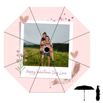 Custom Tri-fold Umbrella With Design, Photos, Texts, etc.