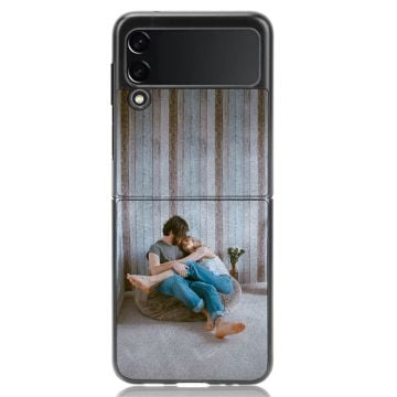 gepersonaliseerd Samsung Galaxy Z Flip3 5G lamsleer + PC-telefoonhoesje zelf ontwerpen met eigen foto