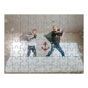 Gepersonaliseerde houten puzzel van 70 stukjes zelf ontwerpen met eigen foto