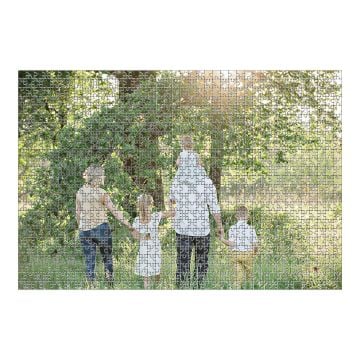 1000 stuks houten legpuzzels met doos, ontwerpen en maken met eigen foto