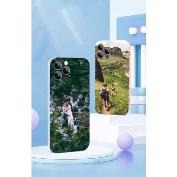 Custom iPhone 14 Pro Solid Color Phone Case With Photos, Name, Design, etc.