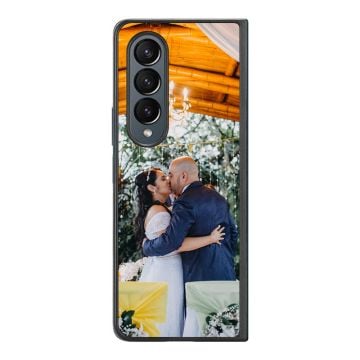 Custom Samsung Galaxy Z Fold4 PU Leather + PC Phone Case With Pictures, Design, Texts, etc.
