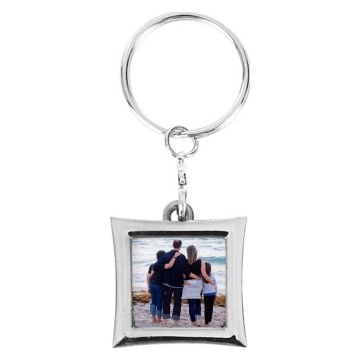 Llavero cuadrado hueco con foto personalizada