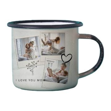 Custom 12 Oz Black Sparkling Magic Mug with Photo, Picture and Your Own Design