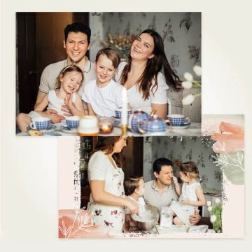 Personalisierte Adventsgeschenke - 17 x 11 cm (6,7'' x 4,3'') bedruckbare Postkarten aus beschichtetem Papier, 300 g/m² mit Foto selbst online gestalten und bedrucken