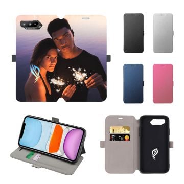 ASUS ROG Phone 5 Leder Flip Case Handyhülle mit eigenem Foto und Design selbst online gestalten