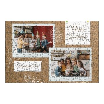 Regali di compleanno personalizzati - Puzzle da 150 pezzi personalizzato con foto e lettere