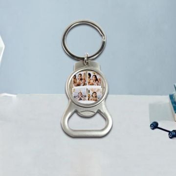 Regalos de cumpleaños personalizados - Llavero abrebotellas con foto personalizada