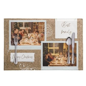 Personalisierte Weihnachtsgeschenke - 12'' x 18'' (30,5 x 45,5 cm) Tischset mit Foto selbst online gestalten und bedrucken