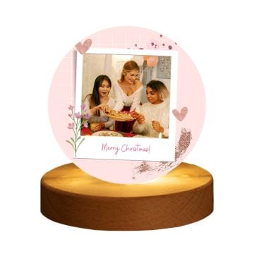 Personalisierte Weihnachtsgeschenke - Leuchtendes Kristall-Nachtlicht mit Foto selbst online gestalten und bedrucken