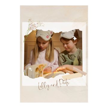 Regalos Comunión Personalizados - 70 x 100 cm (27,6" x 39,4") Tapiz personalizado con foto y letra