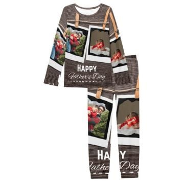 persoonallinen isänpäivälahja - Miesten pyjamapuku omalla kuvalla