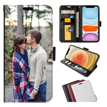 Custom TECNO Spark Go 1 Leather Flip Wallet Phone Case with Design, Pictures, Texts, etc.