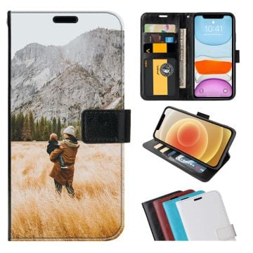 Custom Samsung Galaxy Xcover6 Pro Leather Flip Wallet Phone Case with Your Own Design, Photos, Texts, etc.