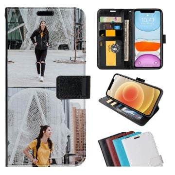 Customized HUAWEI nova 12 SE Leather Flip Wallet Phone Case with Pictures, Name, Design, etc.