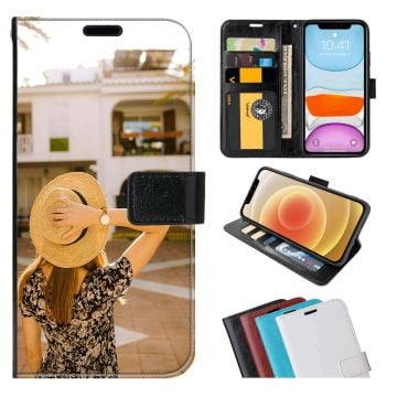 OPPO A78 Leder Flip Case Handyhülle mit eigenem Foto und Design selbst online gestalten