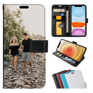 Customized OPPO A57s Leather Flip Wallet Phone Case with Your Own Design, Photos, Texts, etc.