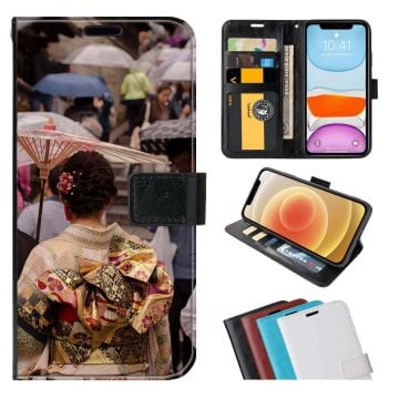 Custom HUAWEI nova 12s Leather Flip Wallet Phone Case with Photos, Design, Texts, etc.