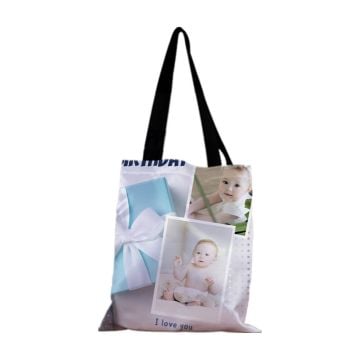 Regalos personalizados para bebés - bolso de mano, bolso de hombro personalizado con foto y letra