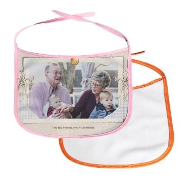 Personalized Baby Gifts - Custom Baby Drooler Bib With Waterproof Lining With Design, Photos, Texts, etc.