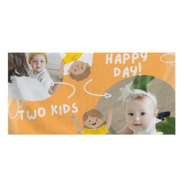 Regalos personalizados para bebés - Toalla de baño de poliéster con foto personalizada