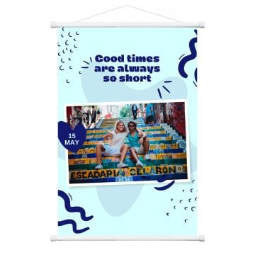 Personalisierte Geschenke für Bruder - Hängende Gemäldeposter 60 x 90 cm (23,6 "x 35,4") mit Foto selbst online gestalten und bedrucken