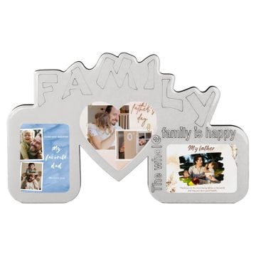 Personalized Gifts for Dad / Father - Customized Family Picture Frame With Photos, Name, Design, etc.