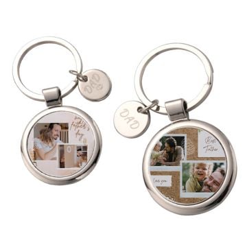 Personalisierte Geschenke für Papa / Vater - Vatertags-Schlüsselanhänger mit Foto selbst online gestalten und bedrucken