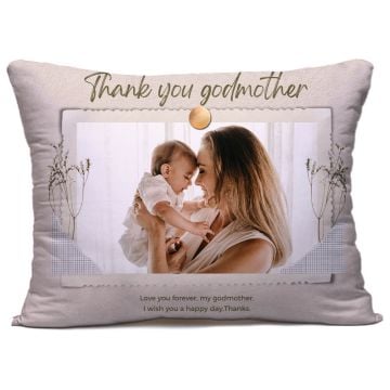 Regalos personalizados para madrina - Almohada / funda de almohada 40 x 60 cm (15,7" x 23,6") con foto personalizada