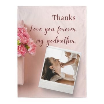 Regalos personalizados para madrina - Frazada con foto personalizada