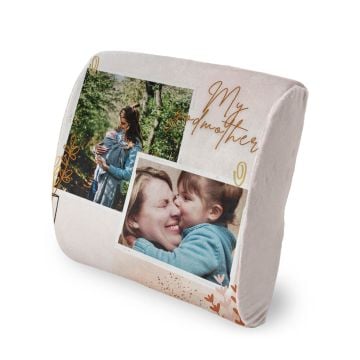 Gepersonaliseerd cadeau voor meter - gepersonaliseerd Memory Foam lendensteunkussen maken met eigen foto