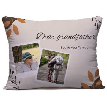 Personlig gave til bestefar - Lag ditt egendesignede pute/putetrekk 40 x 60 cm (15,7" x 23,6") med bilde