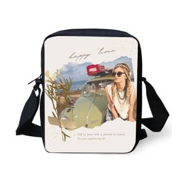 Personlig gave til henne / kvinner / jenter - Lag ditt egendesignede små lett crossbody-veske med bilde