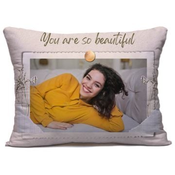Regalos personalizados para ella/mujeres/niñas - Almohada / funda de almohada 40 x 60 cm (15,7" x 23,6") con foto personalizada