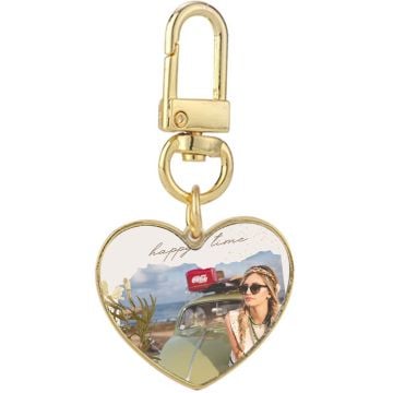 Personlig present till henne/kvinnor/flickor - Designa personlig hjärta berlock nyckelring med foto