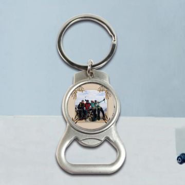 Personlig gave til han / menn / gutter - Lag ditt egendesignede nøkkelring med flaskeåpner med bilde
