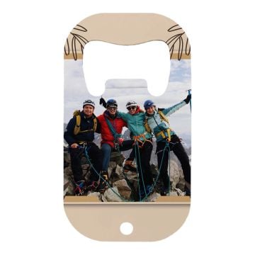 Cadeau personnalisé pour lui / Hommes / Garçons - Petit ouvre-bière à bord rond personnalisé avec photo et texte