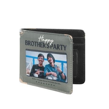 Personalisierte Geschenke für ihn / Männer / Jungen - Bifold-Geldbörse für Herren mit Foto selbst online gestalten und bedrucken