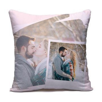 Regali personalizzati per il marito - Cuscino quadrato / federa 40 x 40 cm (15,7" x 15,7") personalizzata con foto e lettere