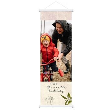 Regalos personalizados para niños - Pósteres enrollables de pared de 40 x 120 cm (15,7" x 47,2") personalizado con foto y letra