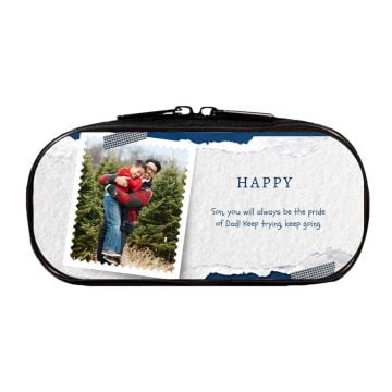 Regalos personalizados para niños - Estuche escolar con cremallera personalizado con foto y letra