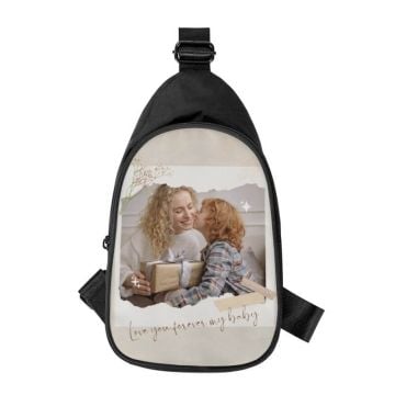 Regalos personalizados para niños - Bolsa de pecho con foto personalizada