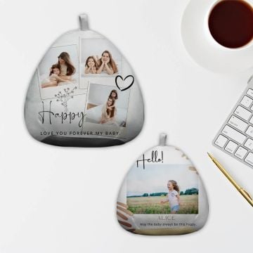 Regali personalizzati per bambini - Portachiavi in peluche personalizzato con foto