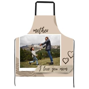 Regalos personalizados para mamá - delantal de cocina con foto personalizada