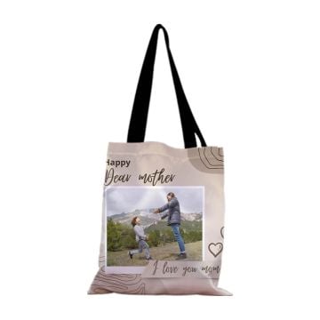 Regalos personalizados para mamá - bolso de mano, bolso de hombro personalizado con foto y letra