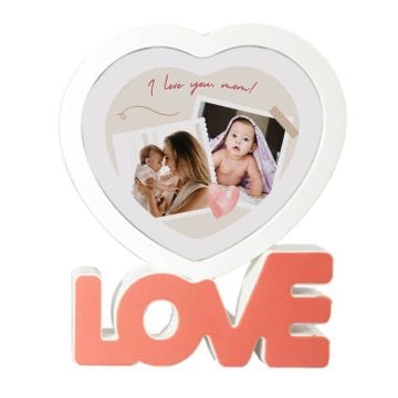 Regali personalizzati per la mamma - Cornice per foto Specchio Magico con amore personalizzata con foto e lettere