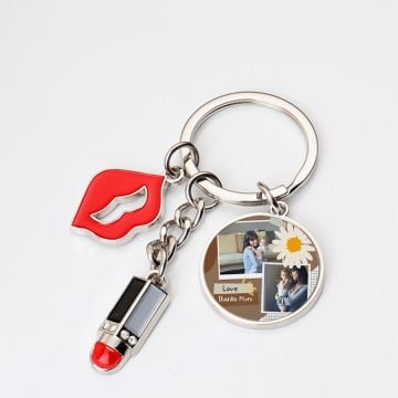Personalisierte Geschenke für Mama / Mutter - Niedlicher Schlüsselanhänger für Frauen und Mädchen mit Foto selbst online gestalten und bedrucken