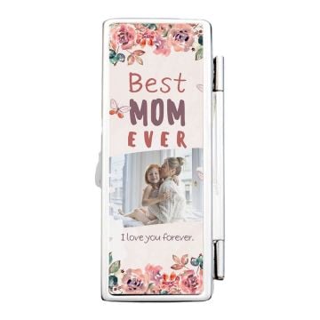 Regali personalizzati per la mamma - Custodia per rossetto con specchio personalizzata con foto
